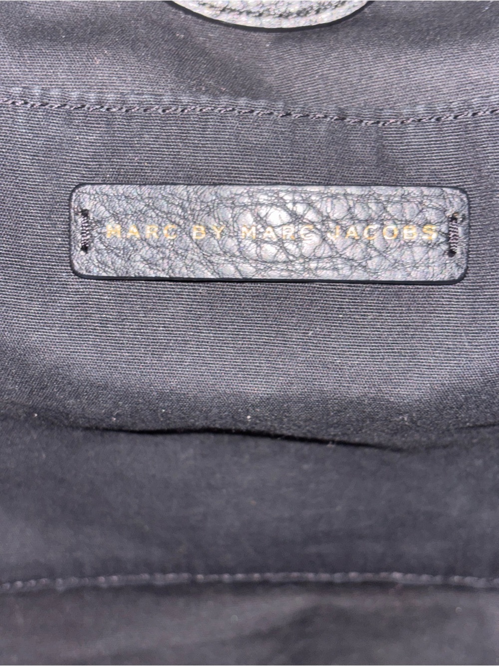 MARC JACOBS BLACK PEBBLED Leather Shoulder Hobo Bag - Classic Elegant Style - Picture 8 of 9